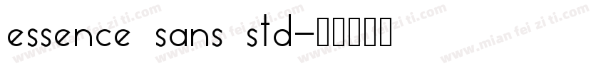 essence sans std字体转换